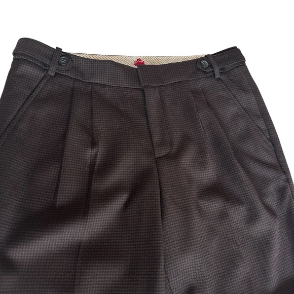 NWOT BROOKS BROTHERS RED FLEECE WOOL BLEND BROWN TWEED TROUSERS SIZE 4 - Picture 4 of 14